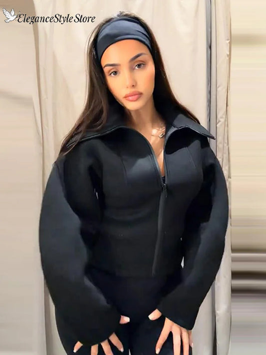Wide Sleeve Fitted Jacket