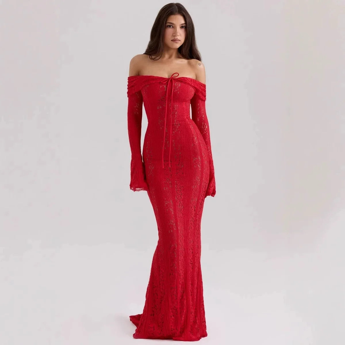 Lace Long Sleeve Maxi Dress or Mini