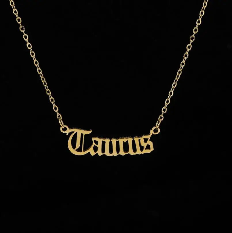 Stainless Steel Zodiac Necklaces