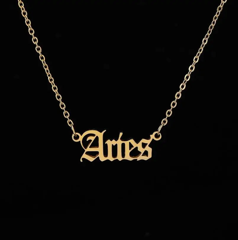 Stainless Steel Zodiac Necklaces