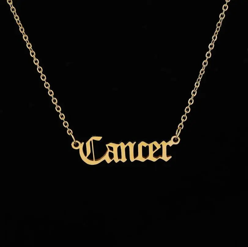Stainless Steel Zodiac Necklaces