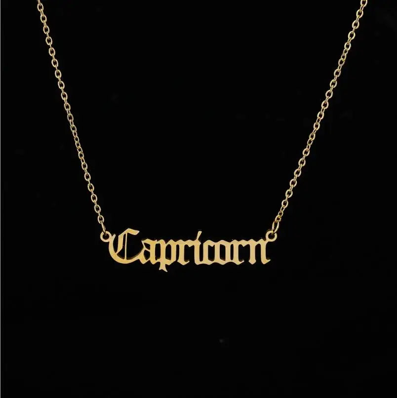 Stainless Steel Zodiac Necklaces