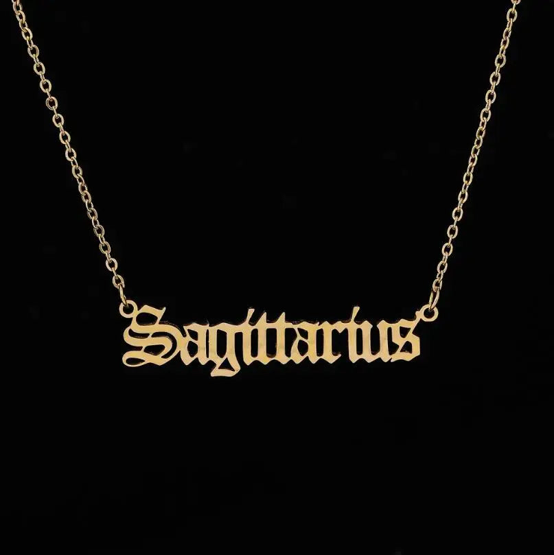 Stainless Steel Zodiac Necklaces