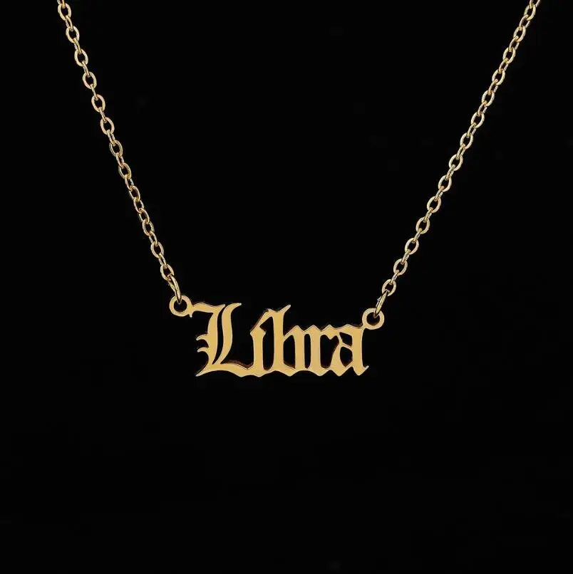 Stainless Steel Zodiac Necklaces