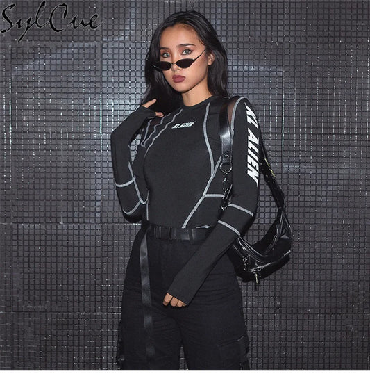 Mesh Colorblock Bodysuit