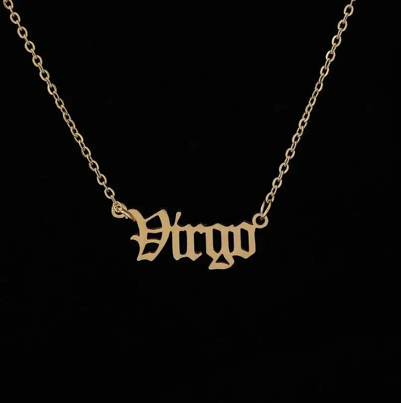 Stainless Steel Zodiac Necklaces