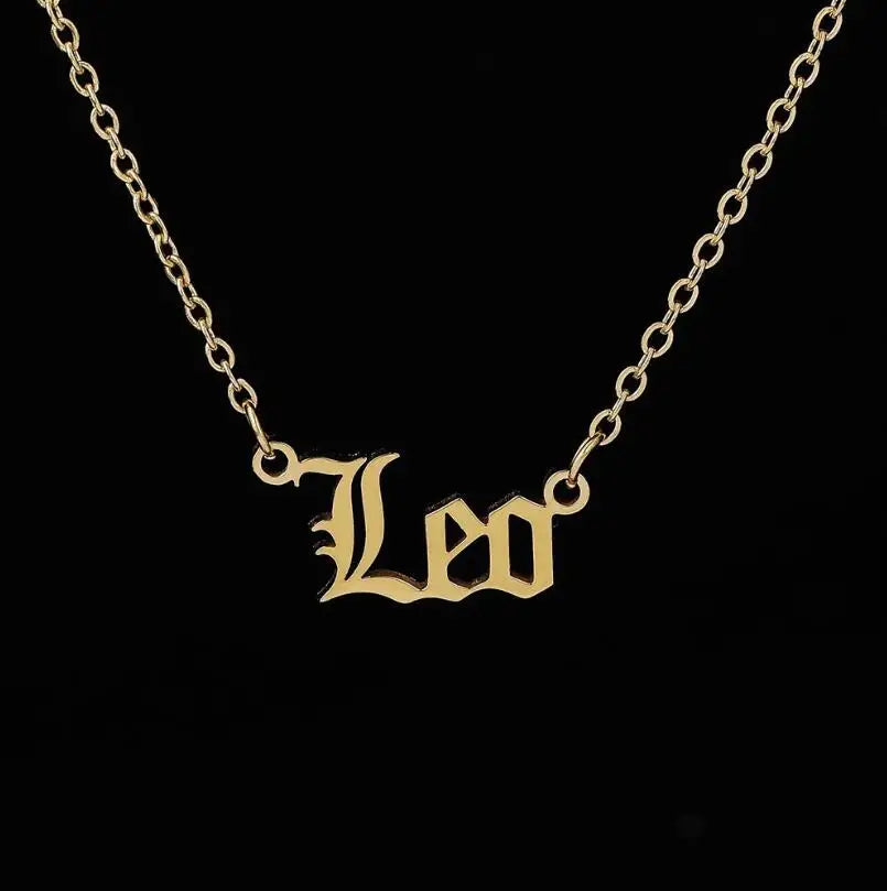 Stainless Steel Zodiac Necklaces