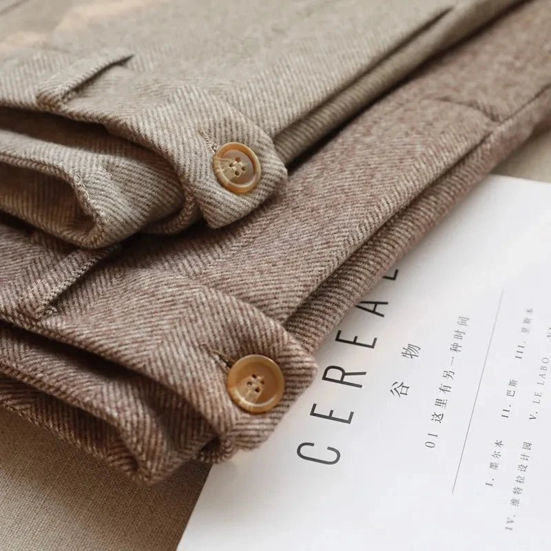 Woolen Harem Pencil Pants