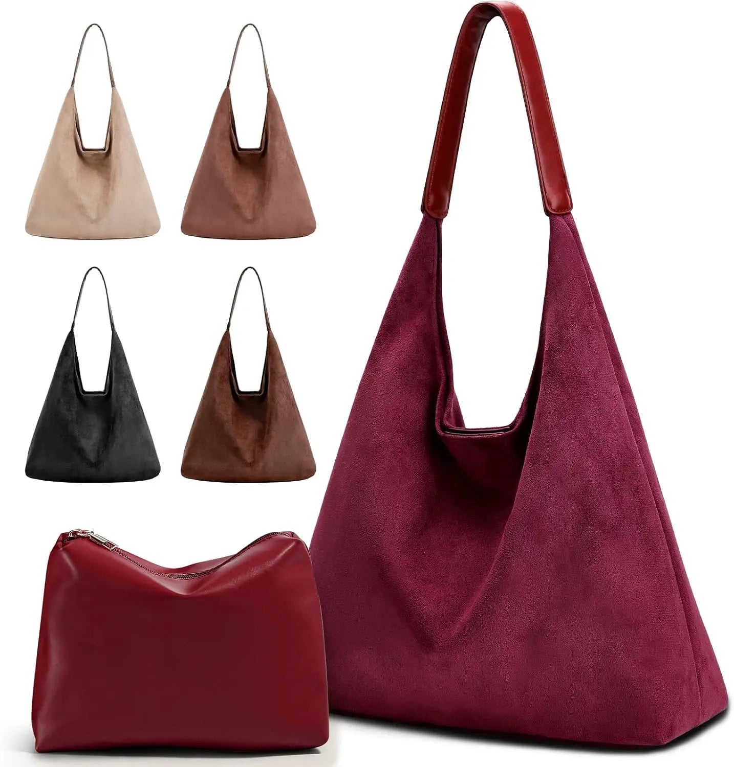 Vintage Suede Tote Bag