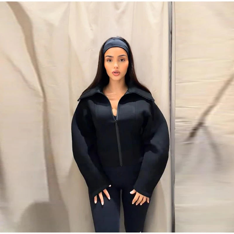 Wide Sleeve Fitted Jacket