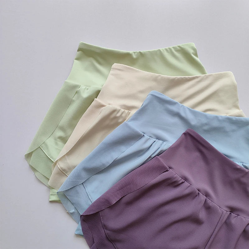 High-Waisted Sports Shorts