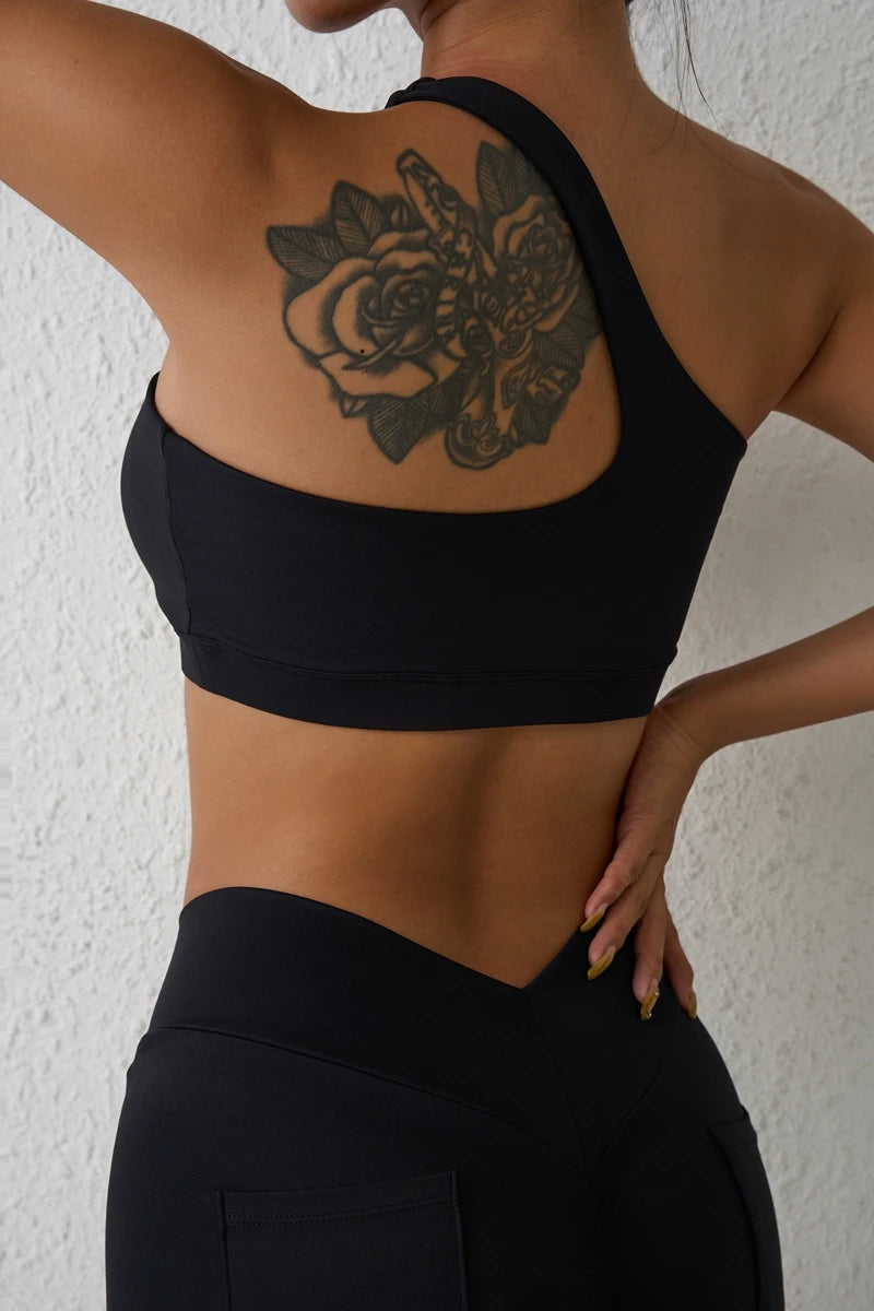 One-Shoulder Sports Bra
