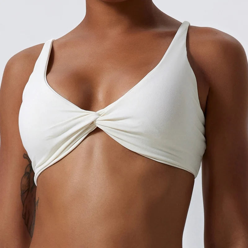 Front Twist Sports Bra