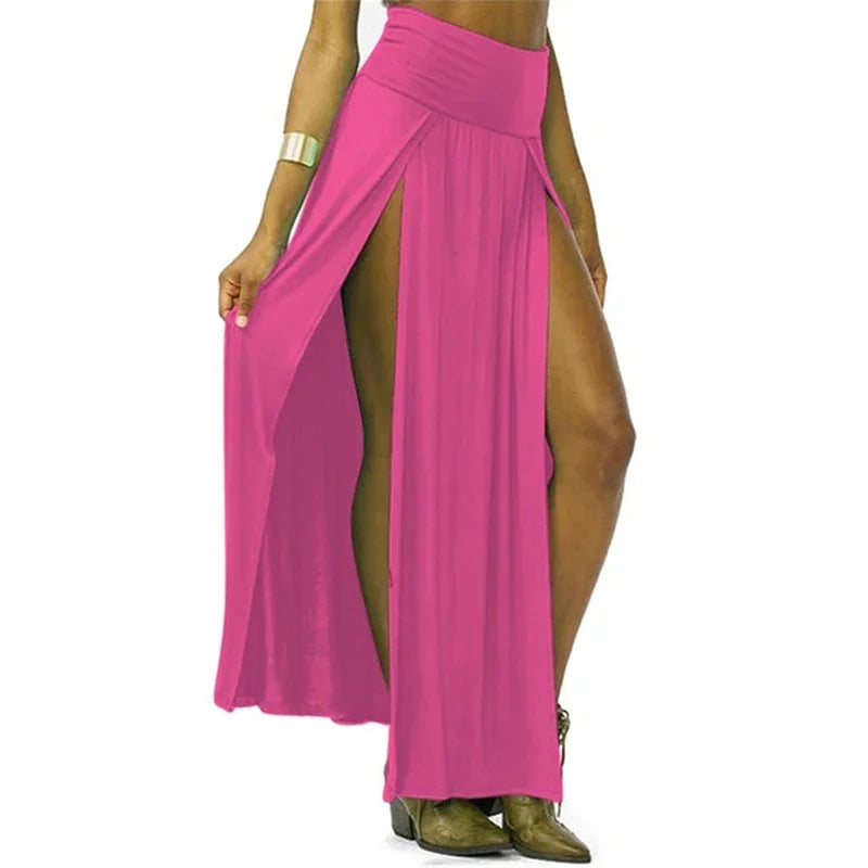Double Slit Maxi Skirt
