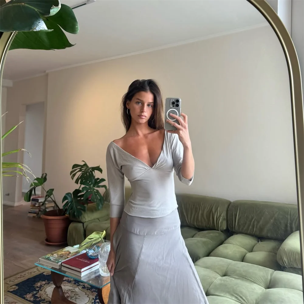 Deep V Quater Sleeve