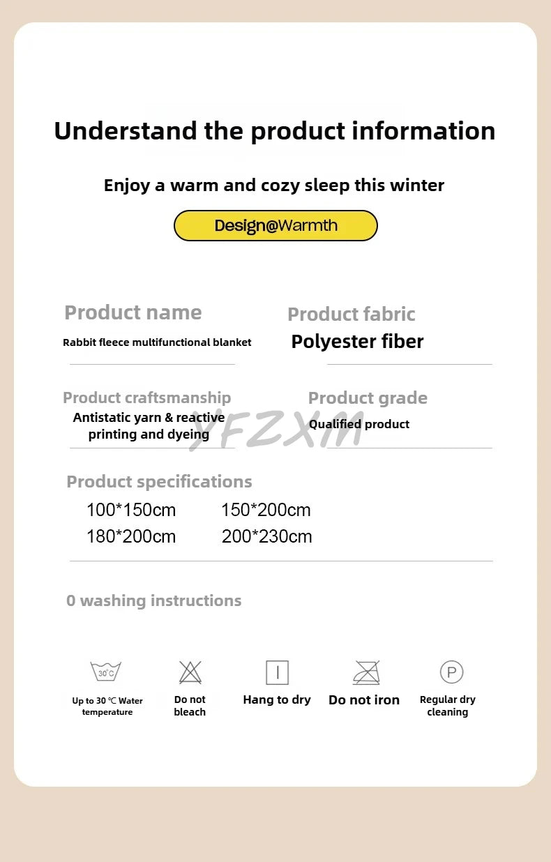 Thickened Wide Striped Flannel Blanket