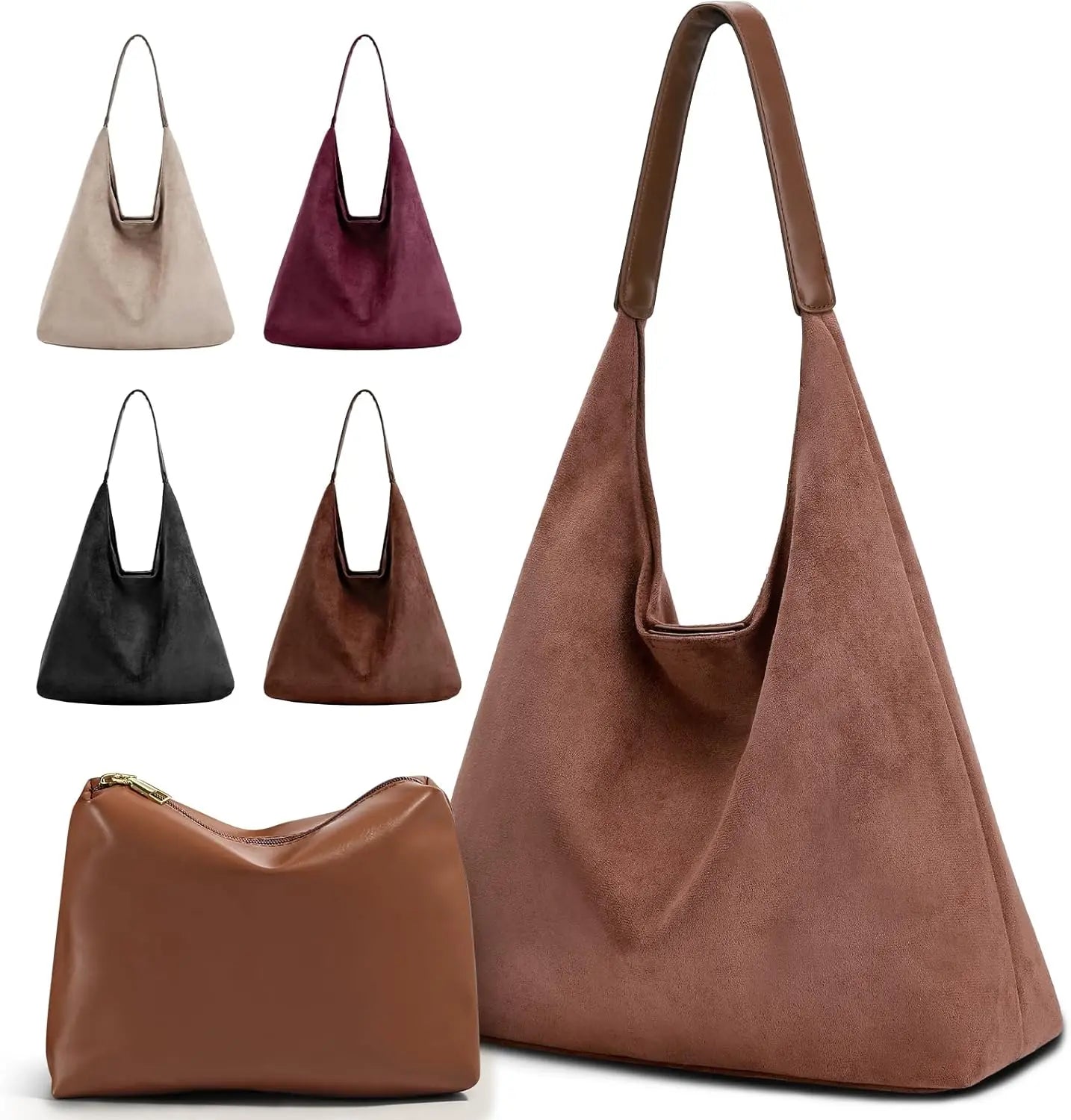 Vintage Suede Tote Bag