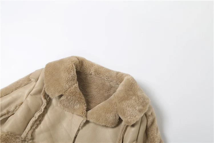 Furry Patchwork Crop Jacket