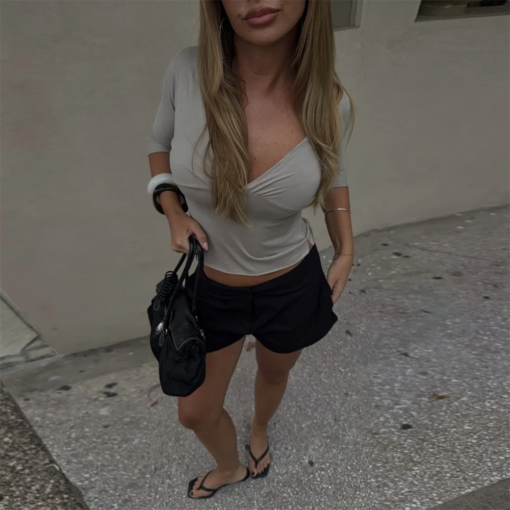 Deep V Quater Sleeve