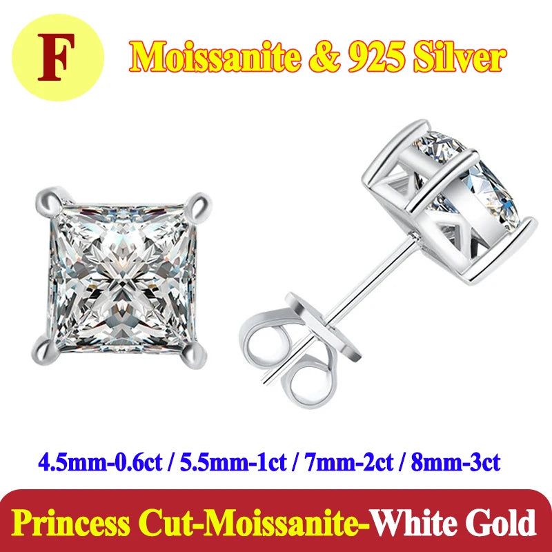 0.5-3 Carat Moissanite Studs