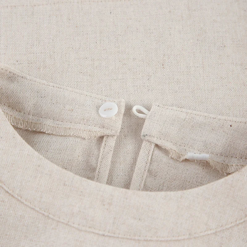 Linen Crop & Pants Set