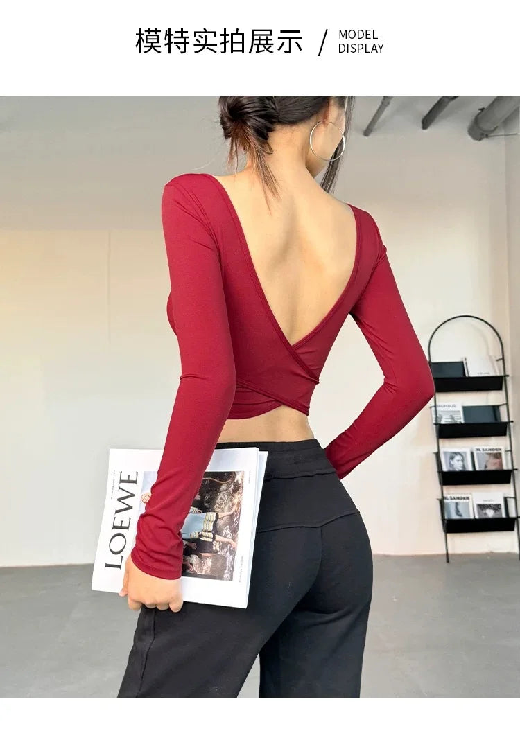 Cross Back Yoga Crop