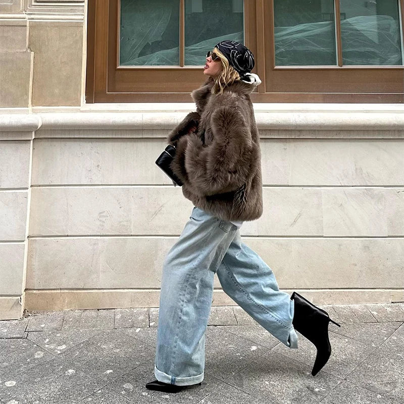 Faux Fur Coat