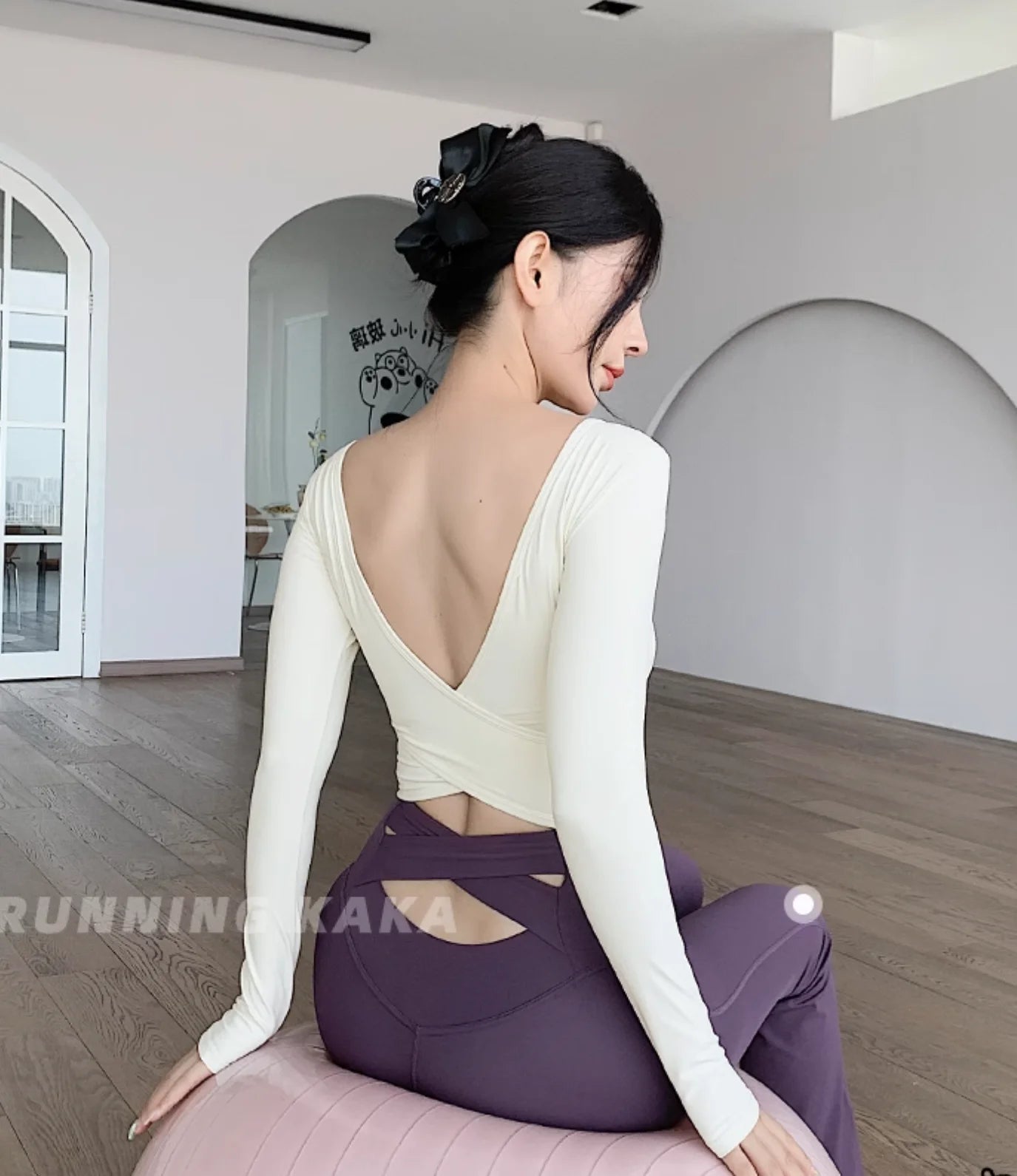 Cross Back Yoga Crop