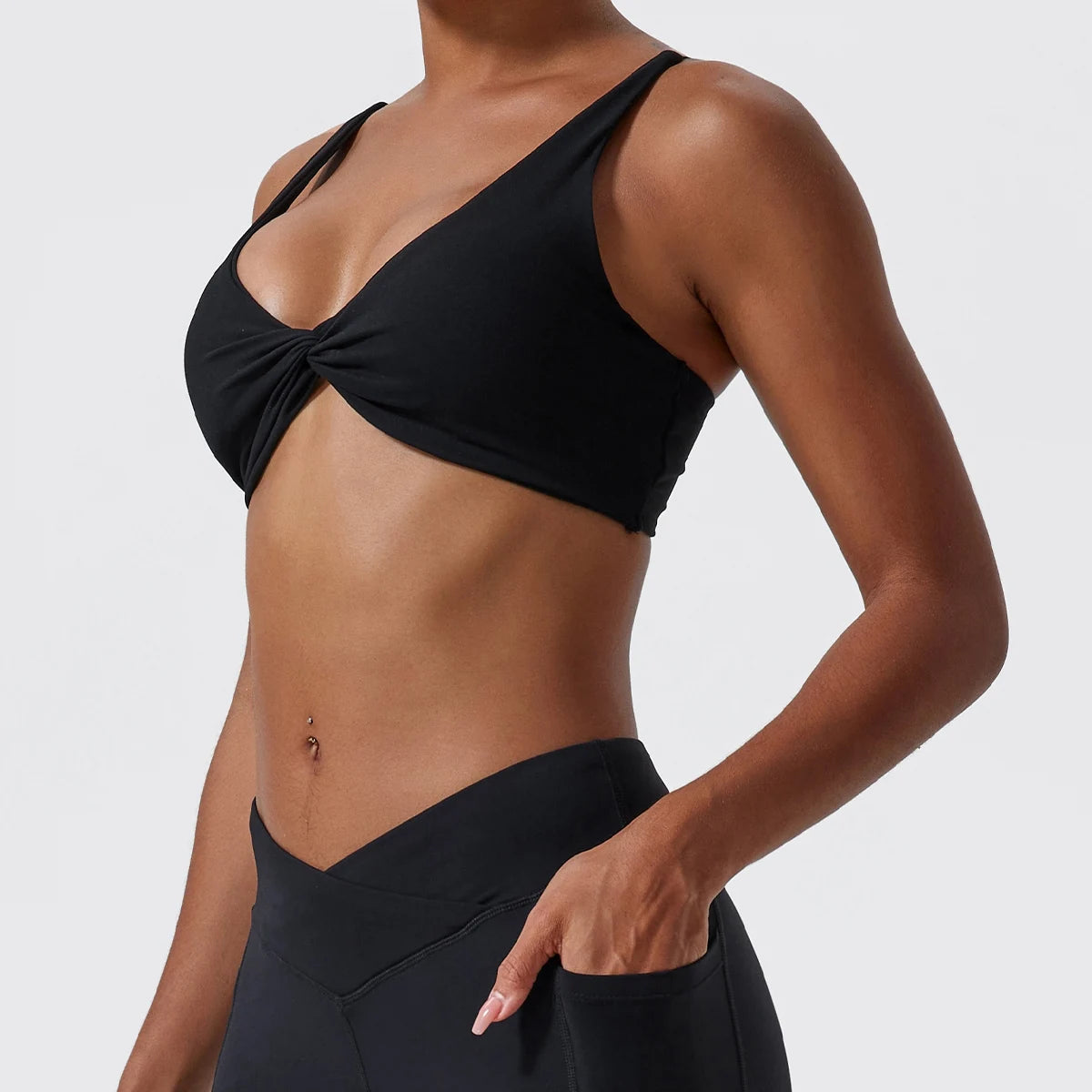 Front Twist Sports Bra