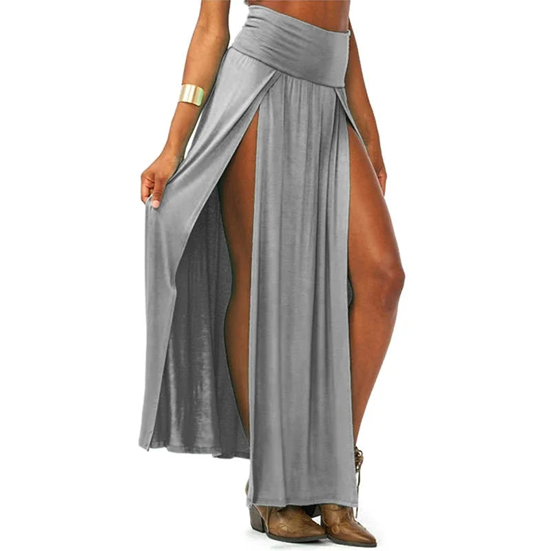 Double Slit Maxi Skirt