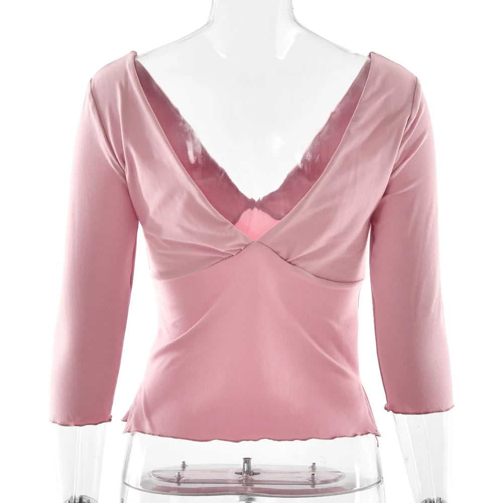 Deep V Quater Sleeve