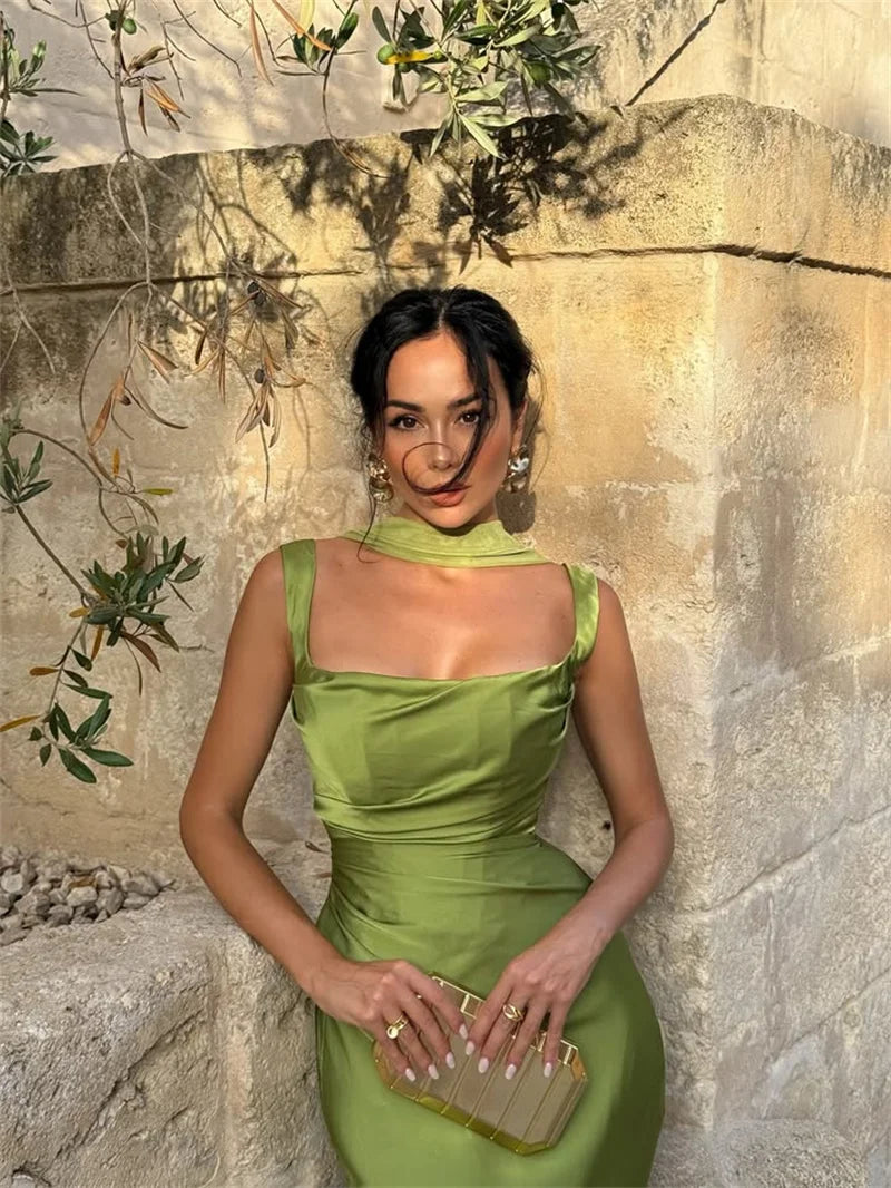 Satin Bodycon Dress