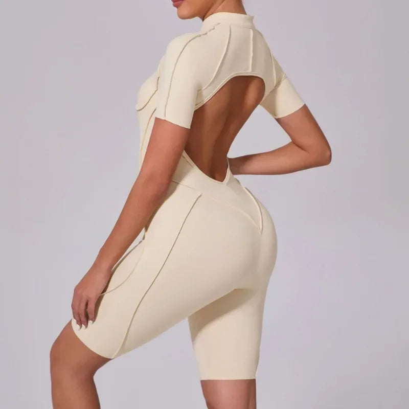 Backless Contrast Jumpsuit Long or Short options
