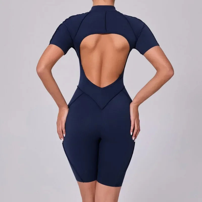 Backless Contrast Jumpsuit Long or Short options
