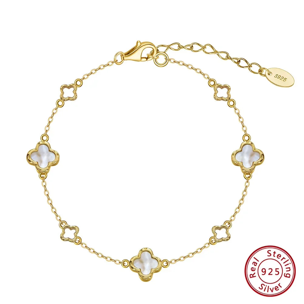 Hollow Clover Chain Necklace