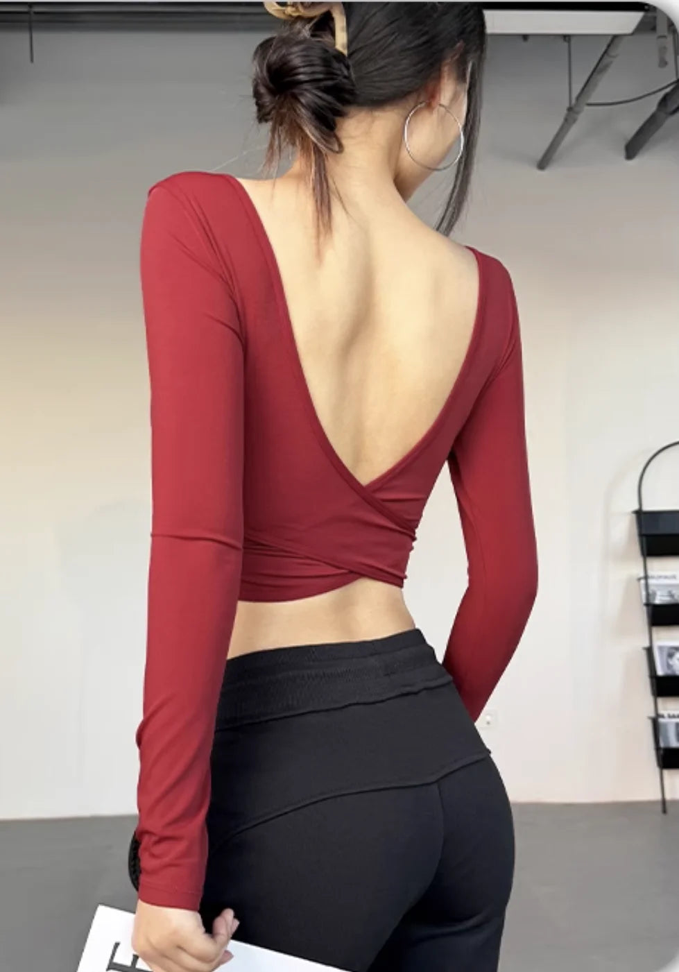 Cross Back Yoga Crop