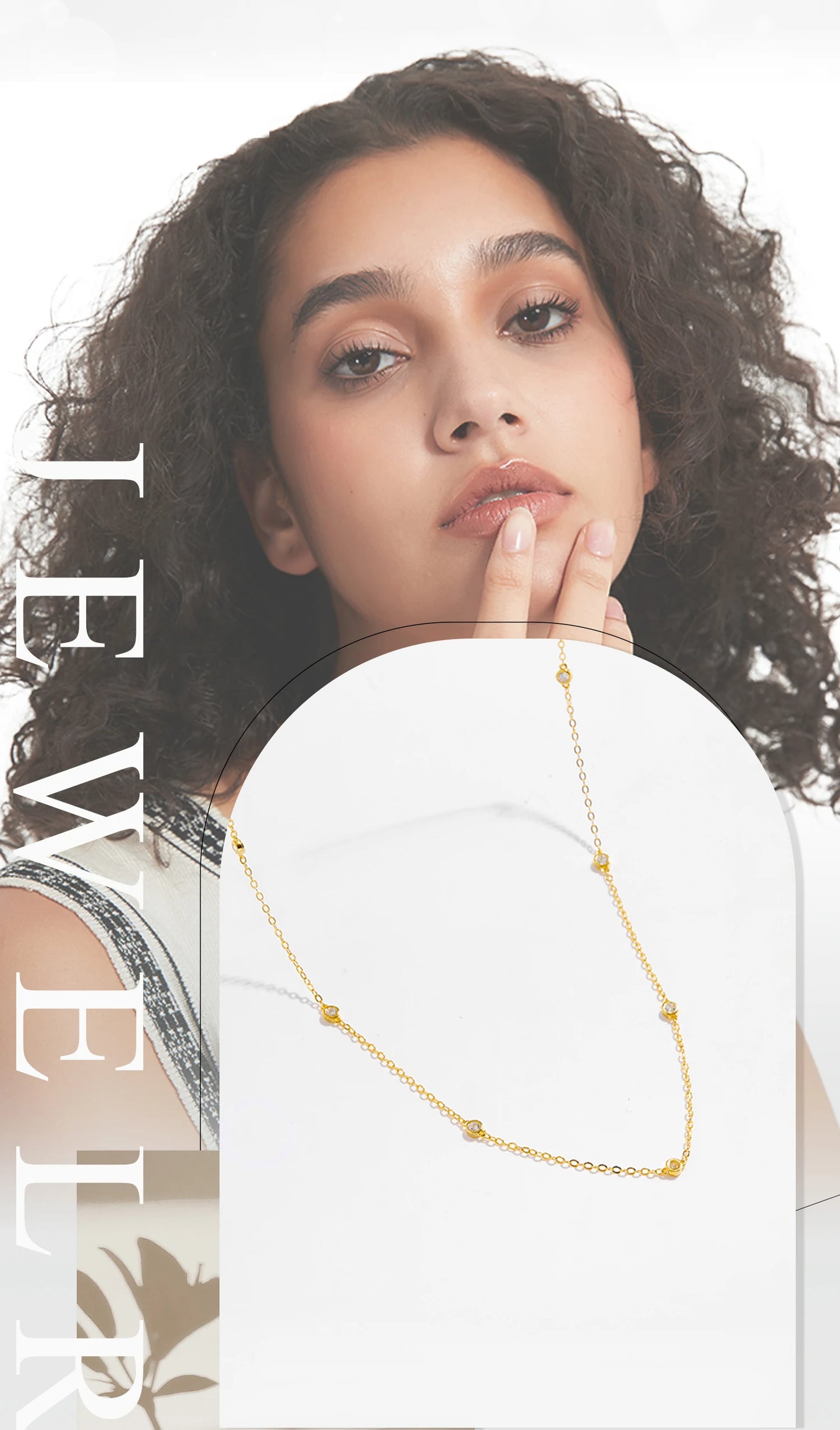 ANDYWEN Sterling Silver Round CZ Charm Choker
