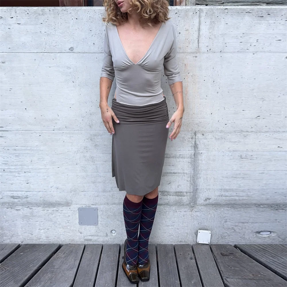 Deep V Quater Sleeve