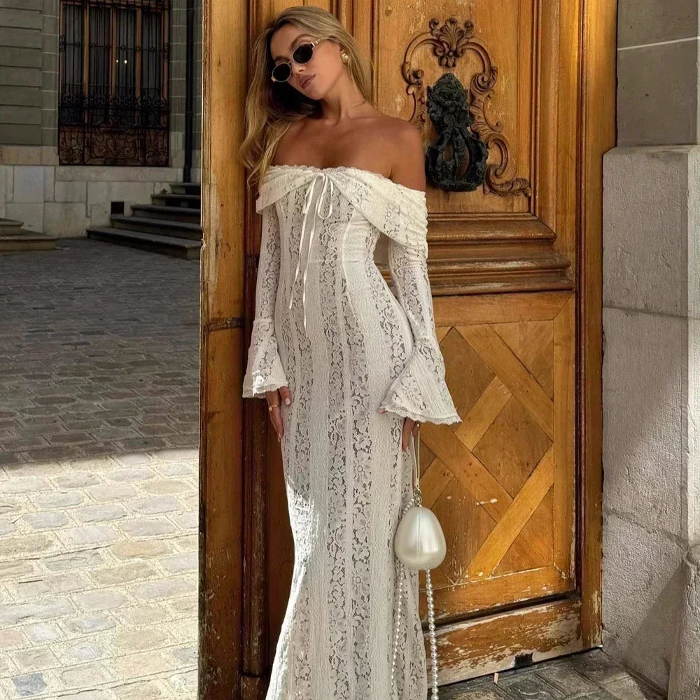 Lace Long Sleeve Maxi Dress or Mini