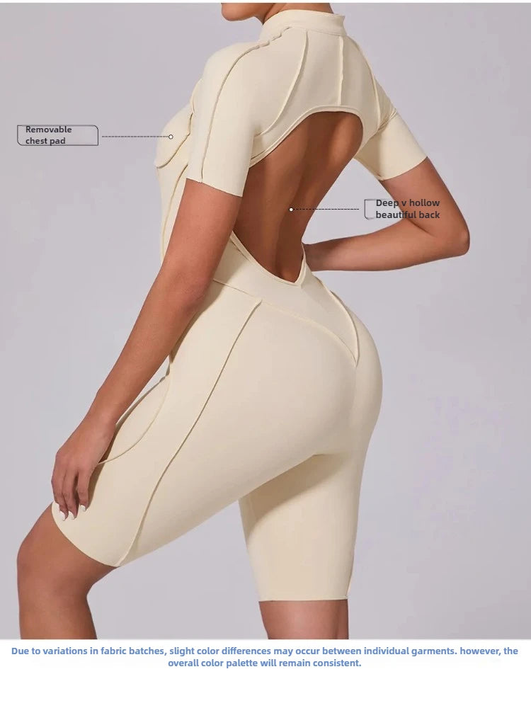 Backless Contrast Jumpsuit Long or Short options