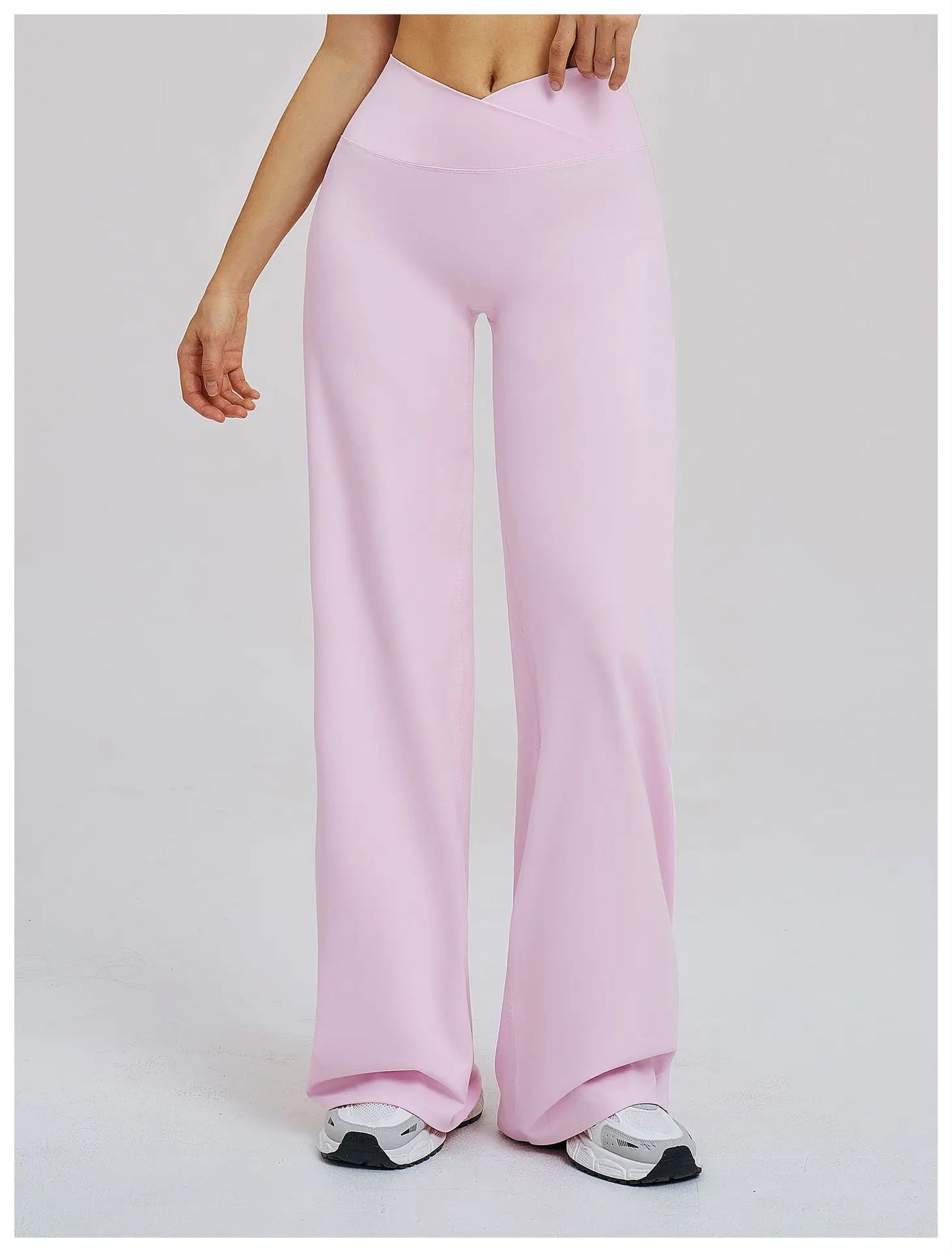 Wide Leg Crossed Waist Yoga Pants