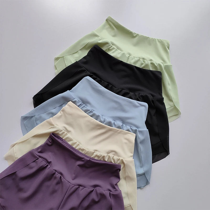 High-Waisted Sports Shorts