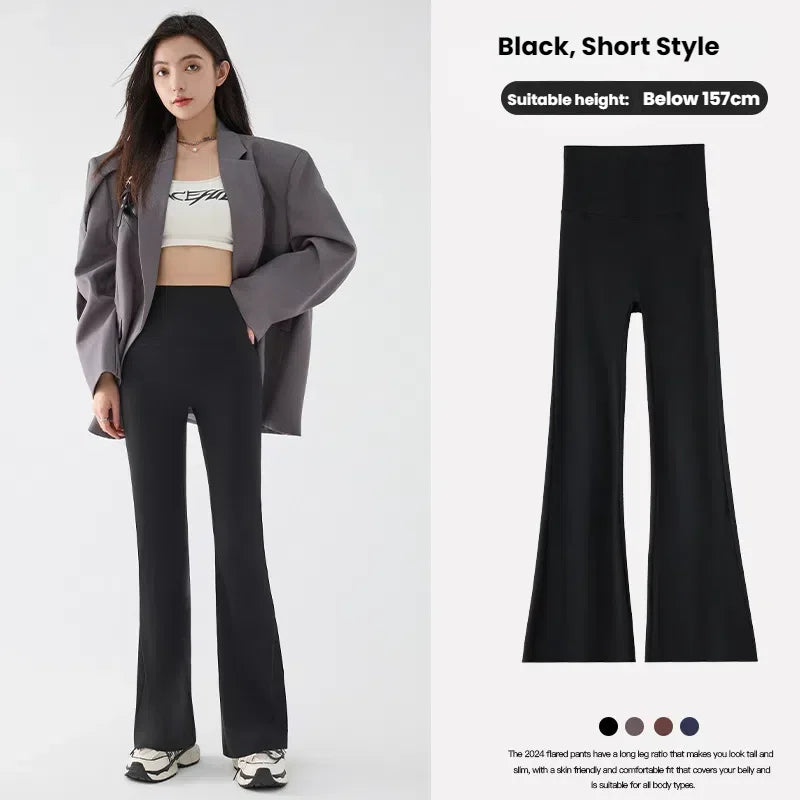 Waist Flared Shark Pants
