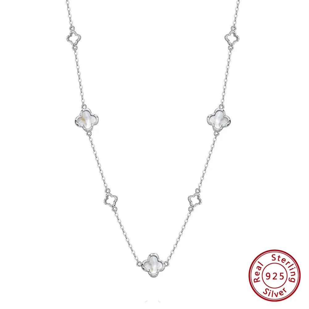 Hollow Clover Chain Necklace