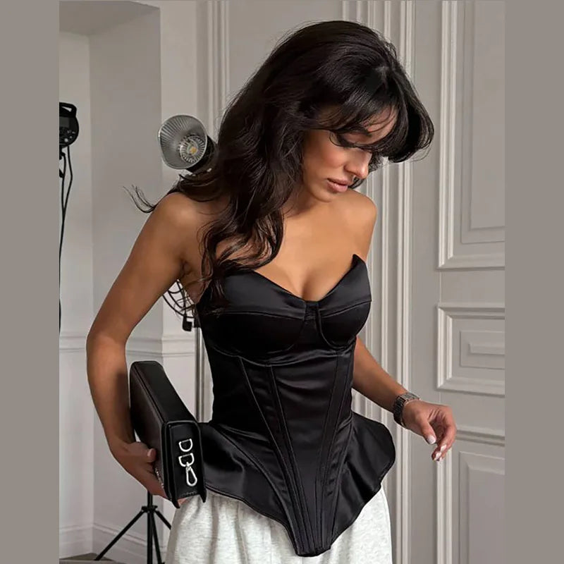 Silk Corset Top