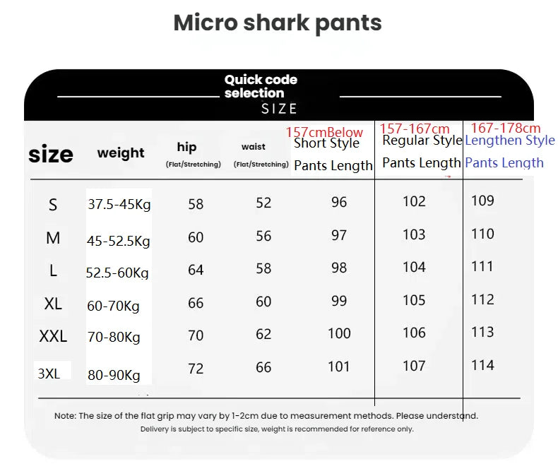 Waist Flared Shark Pants
