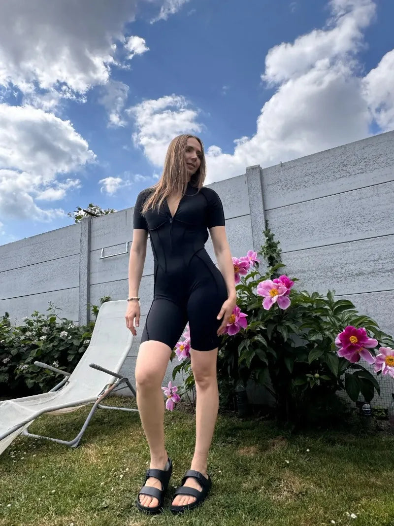 Backless Contrast Jumpsuit Long or Short options