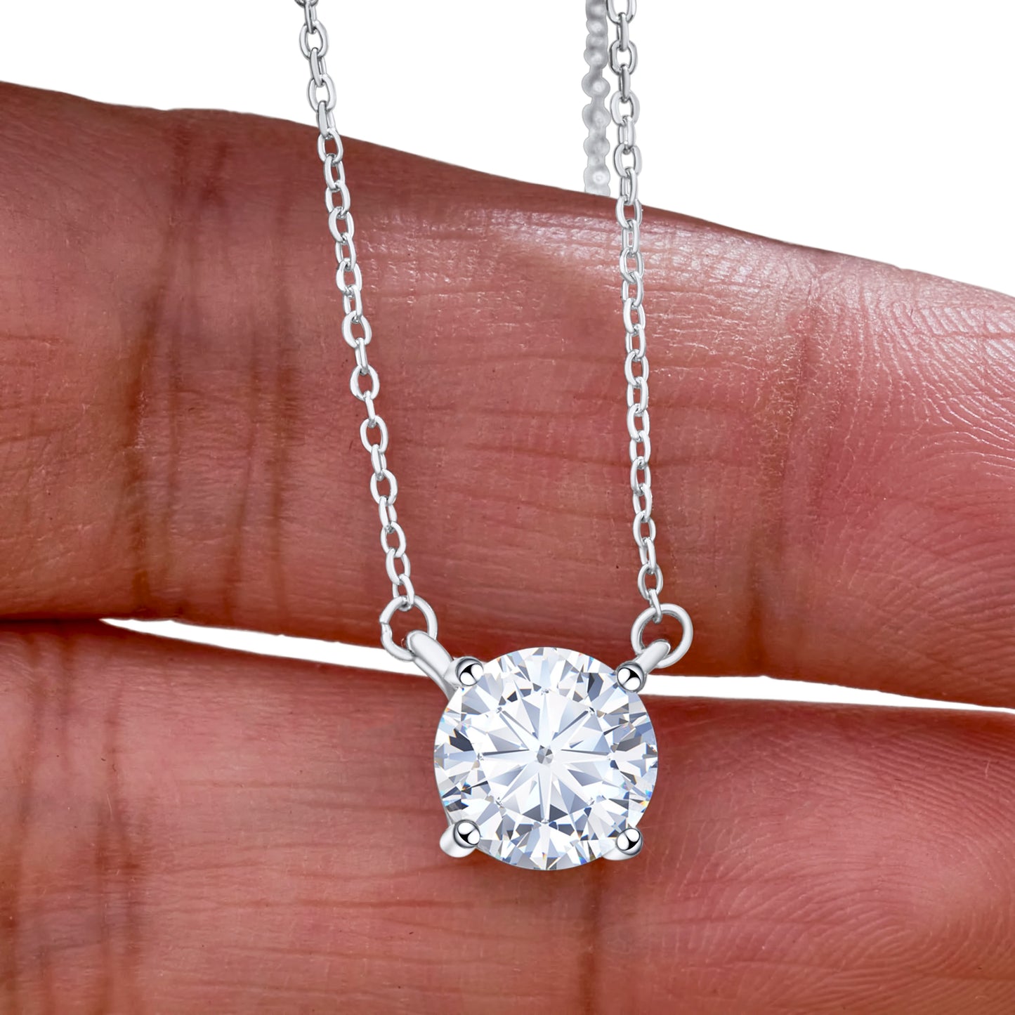 Moissanite Solitaire Pendant
