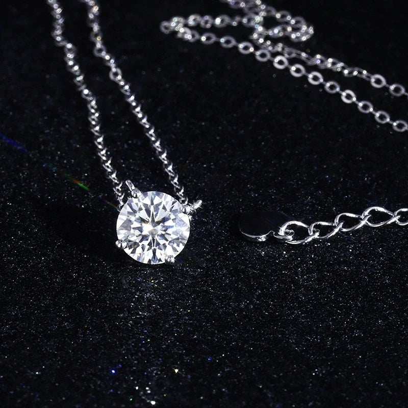 Moissanite Solitaire Pendant
