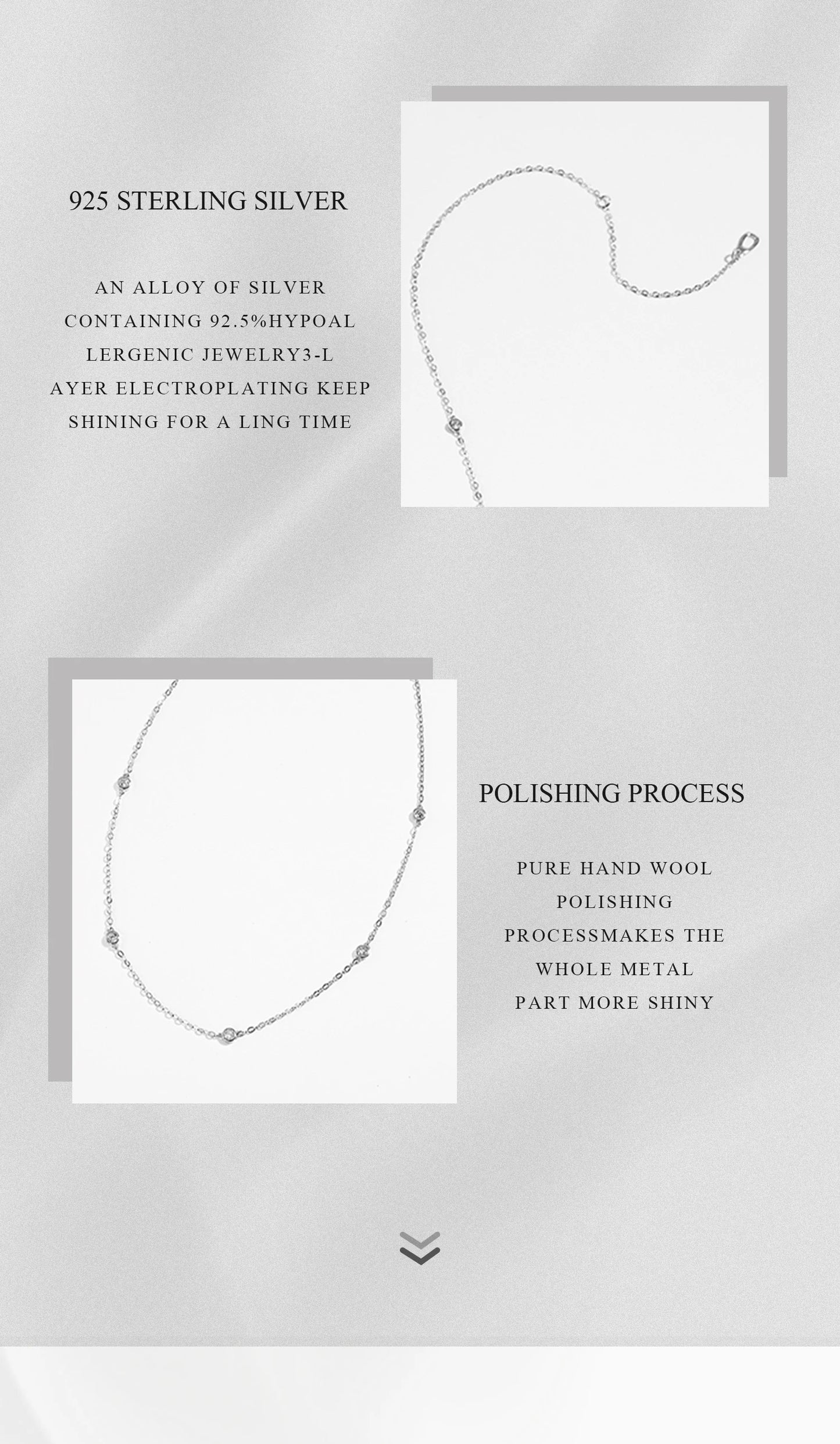 ANDYWEN Sterling Silver Round CZ Charm Choker